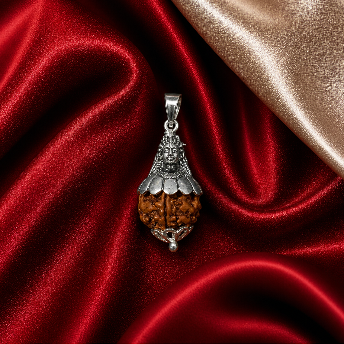 Shivji (Mahadev) Rudraksh Pendent in 925 Silver SGP07