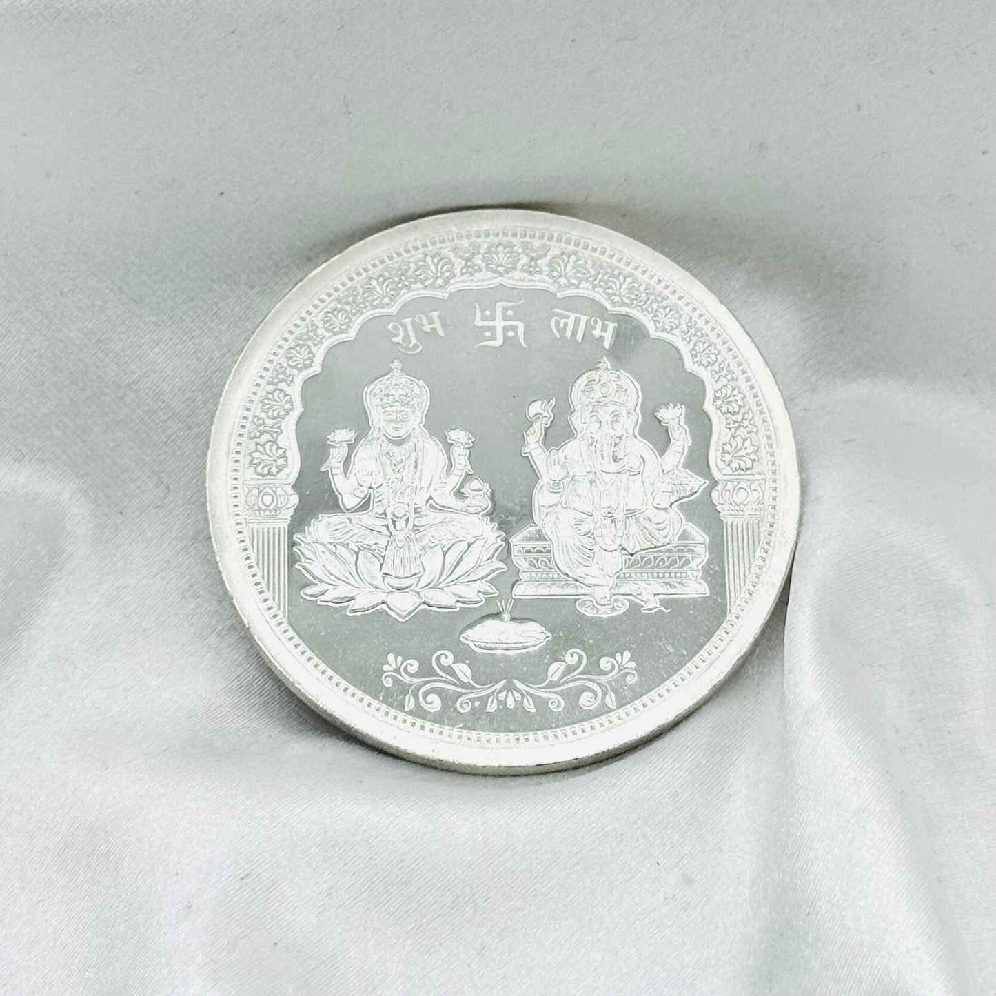 Ganesh Laxmi Ji Pure 999 Silver Coin 50 GMS SCO11