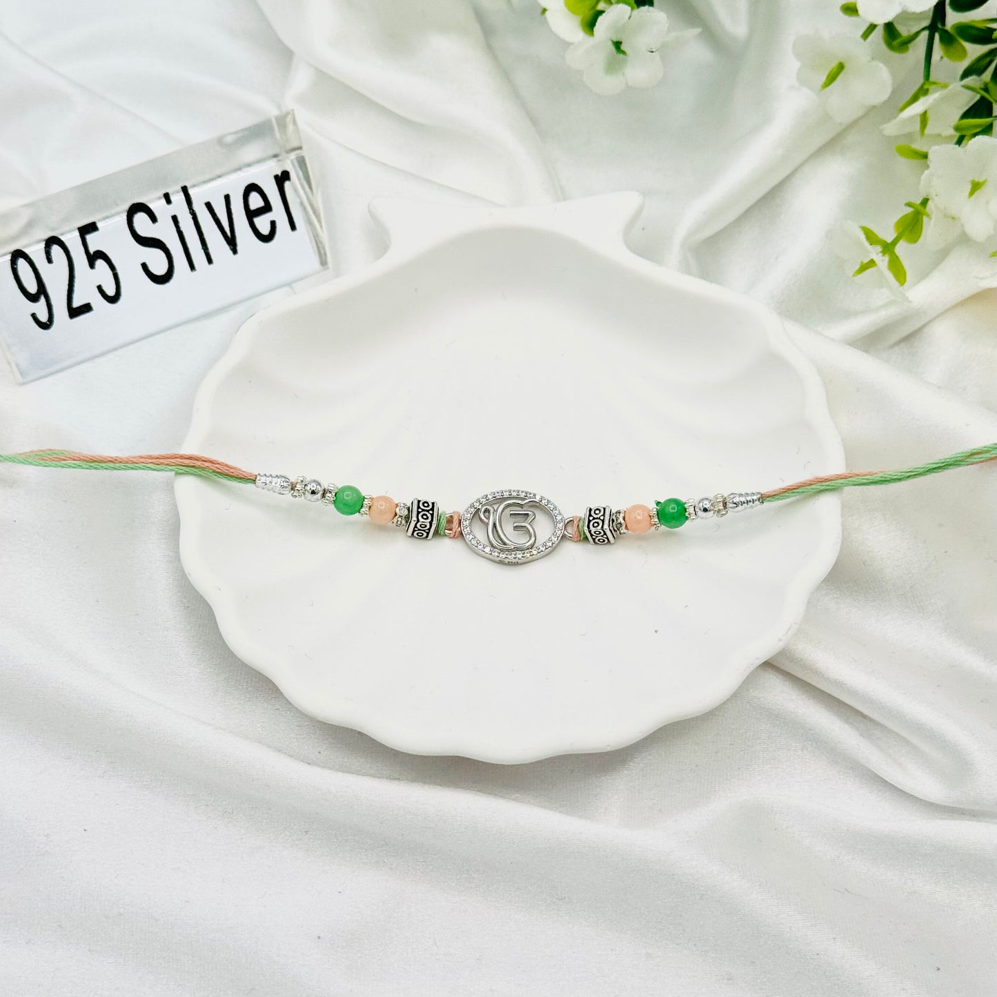 Ek Onkar Silver Rakhi Thread SRT11