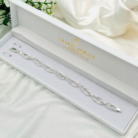 Mens Silver Bracelet MBP02