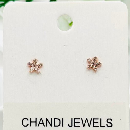 Baby Star Rosegold Stud 925 Sterling Silver Earrings ERW33