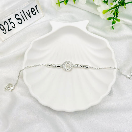 Shiv Trishul Bro 925 Silver Rakhi MRI44