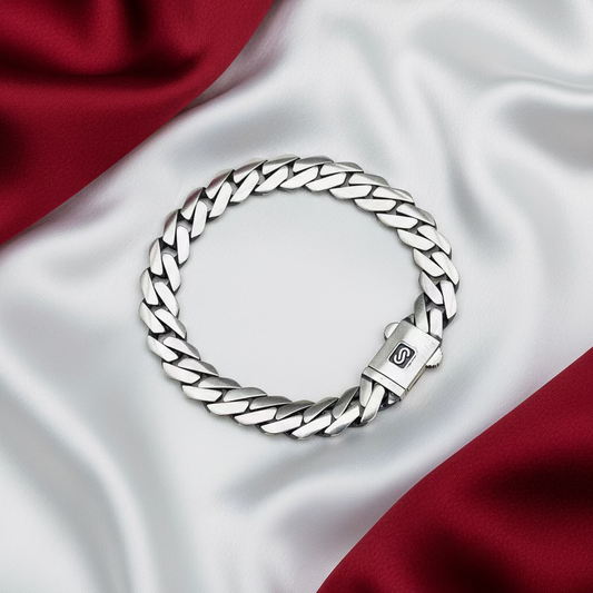 Gunmetal Silver 925 Bracelet MBG01