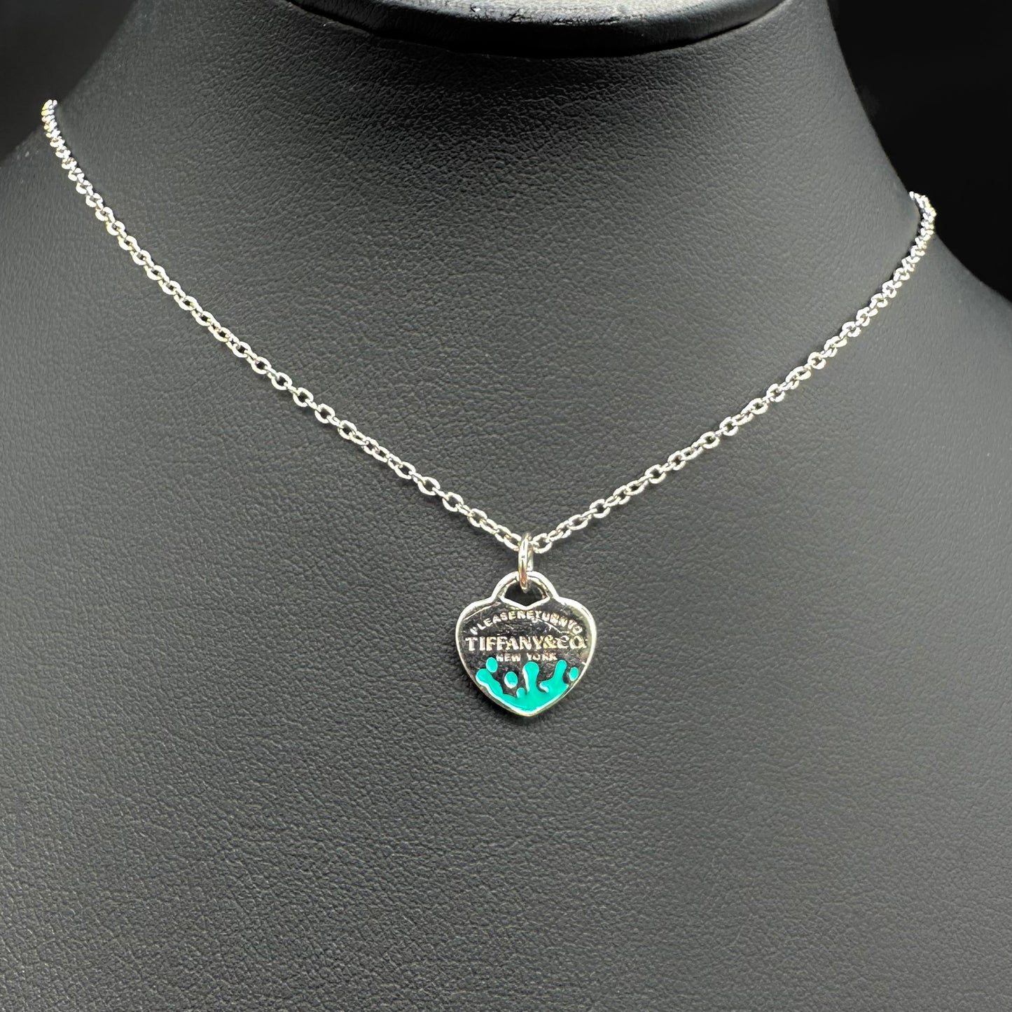 Womens Tiffany heart 925 Sterling silver Necklace WNI38