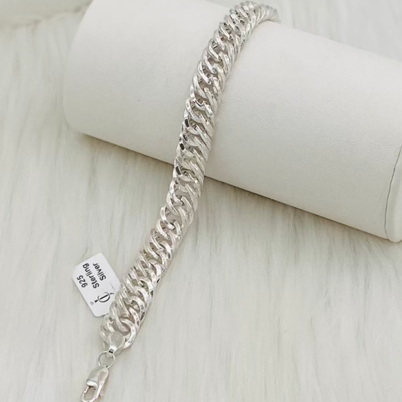 Mens Silver Bracelet MBP04