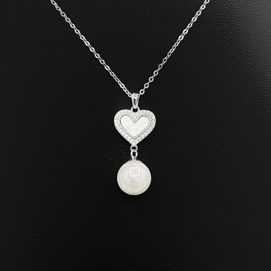 Pearl Heart Necklace WNI06