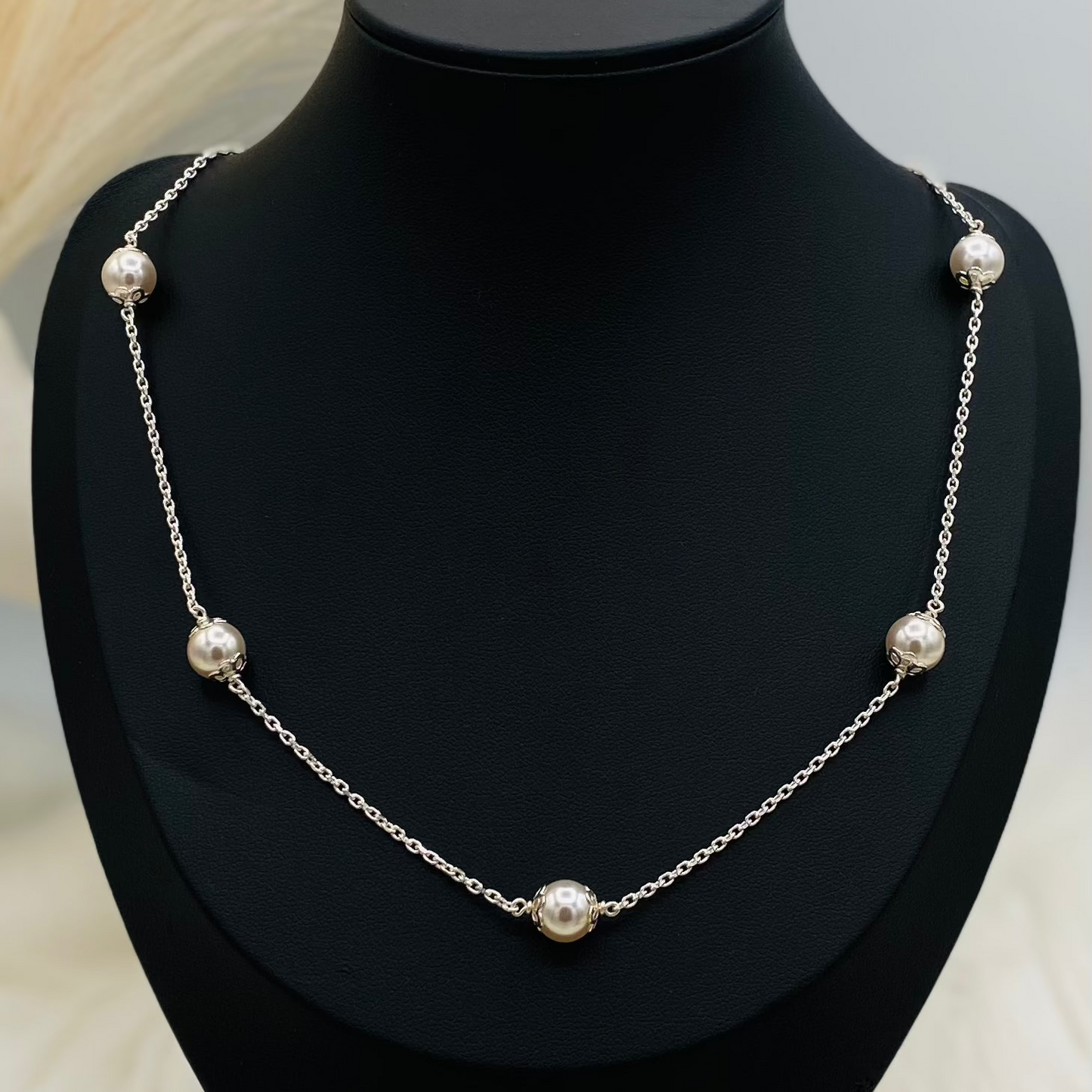 Pearl Silver Necklace WNI016
