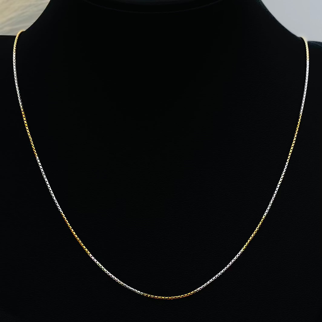 Womens Snake Silver Chain (Gold Polish) WCG01
