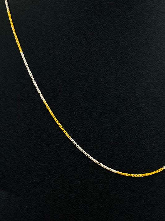 Womens Snake Silver Chain (Gold Polish) WCG01