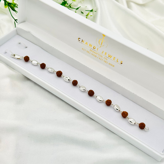 Rudraksha Silver Bracelet MBP10