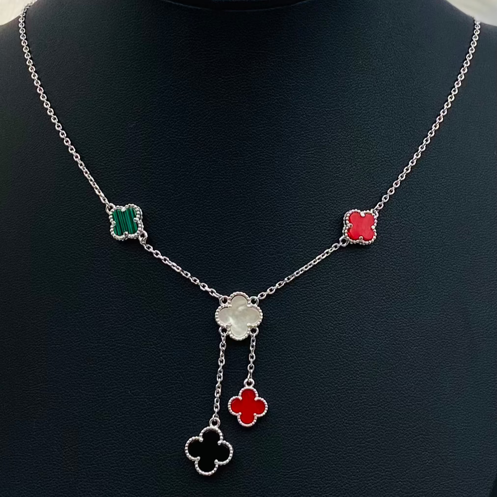 Van cleef Multi Colour Clover Womens Necklasce WNV05