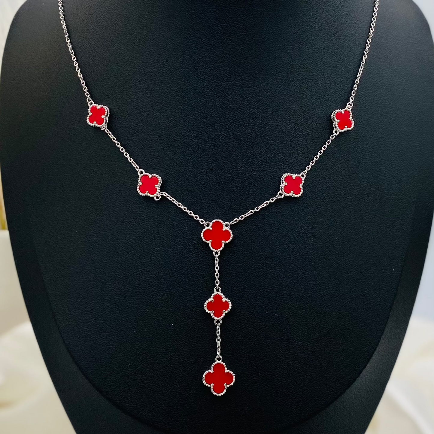 Van Cleef Galaxy Red Womens Necklace WNV12