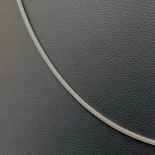 Women Round Thick Snake Silver Chain WCS09