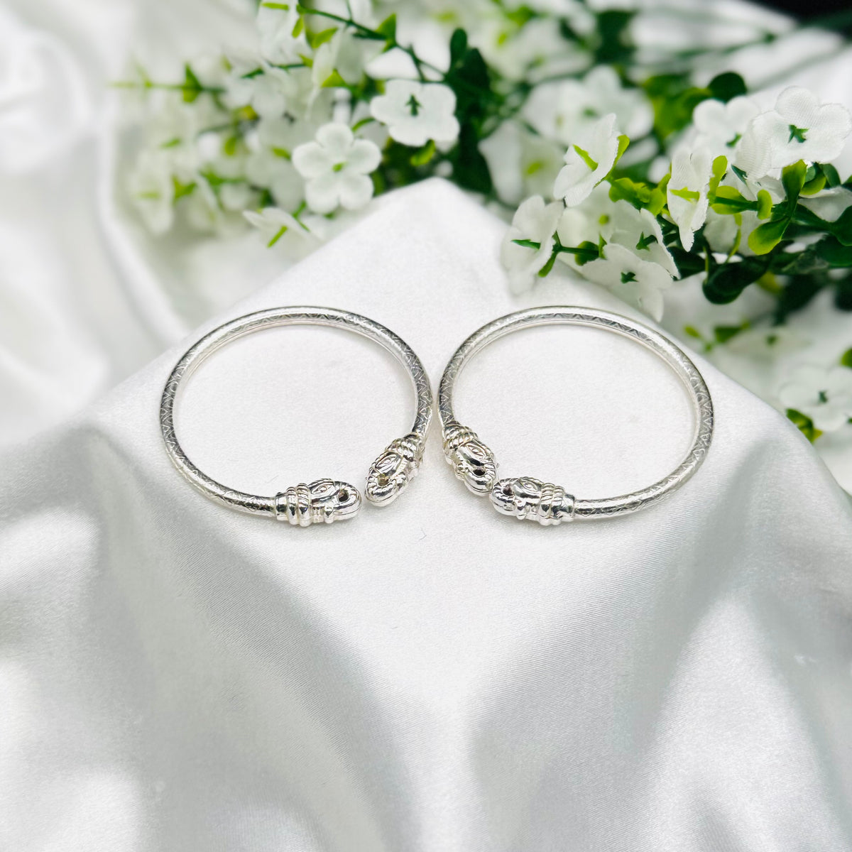 Lion Face Kids Openable Bangle in 925 Silver BKS43