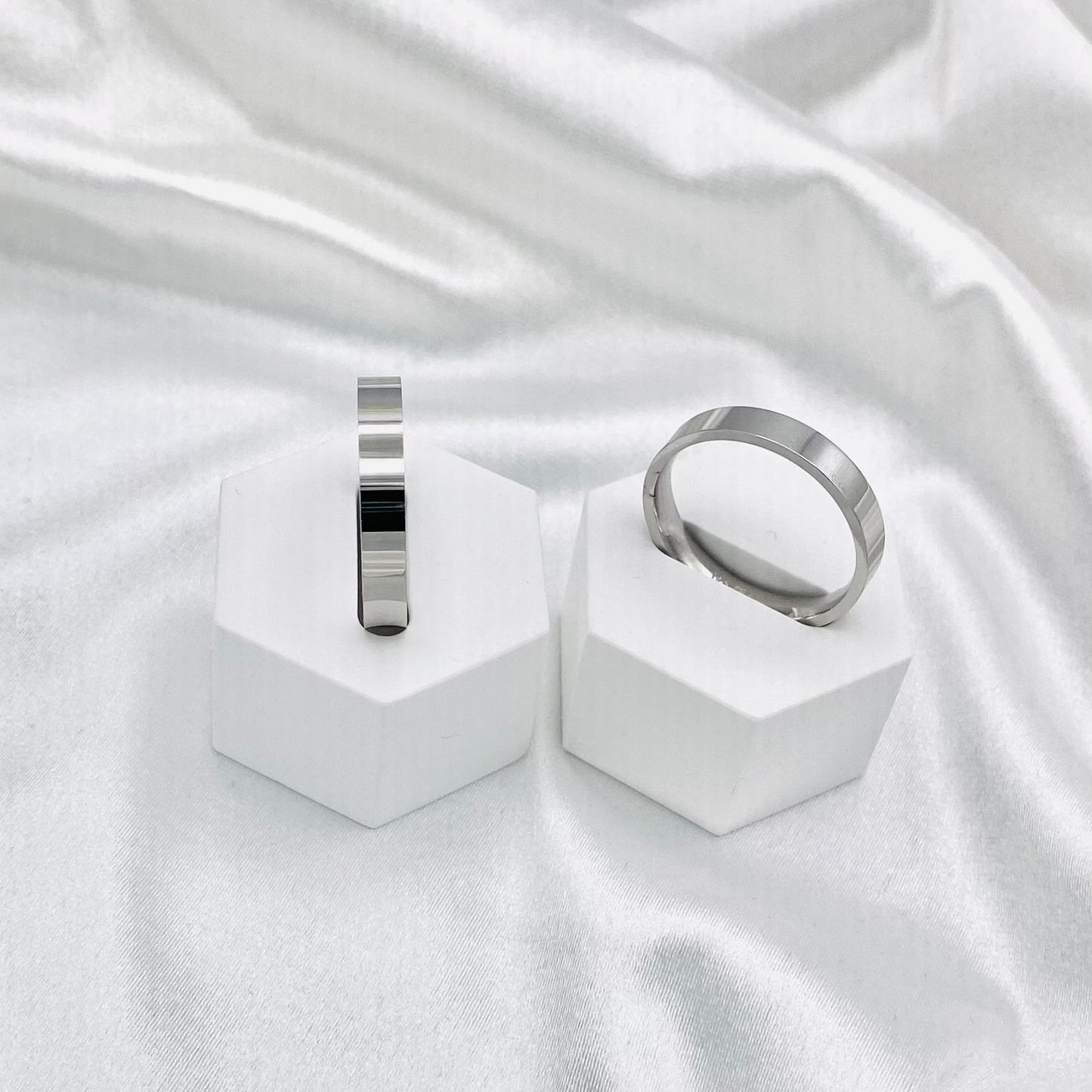 Unisex Plain 925 Silver Band URS02