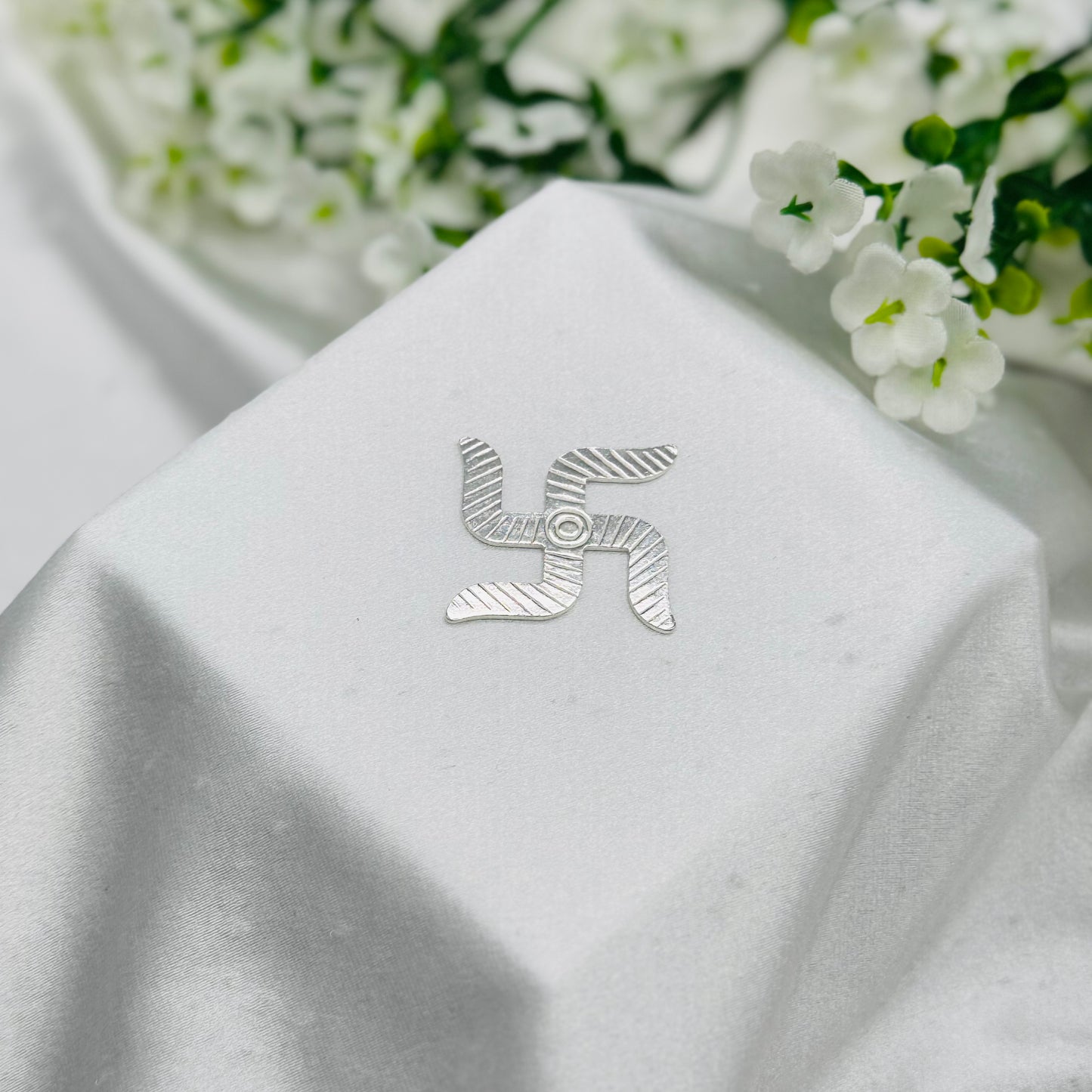Pure Silver Swastik Symbol TSI06