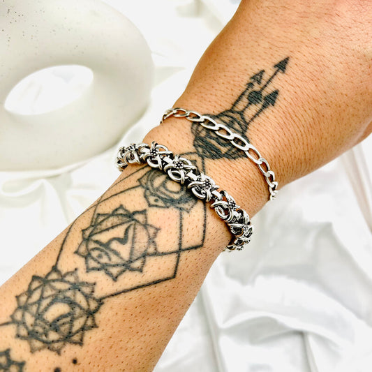 Men's Celtic Knot Oxidized 925 Silver Bracelet MBO05