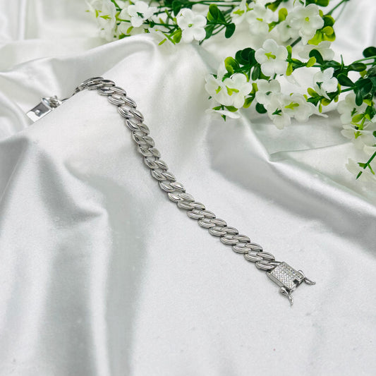 Herrenarmband aus Silber mit Steinen MBI27