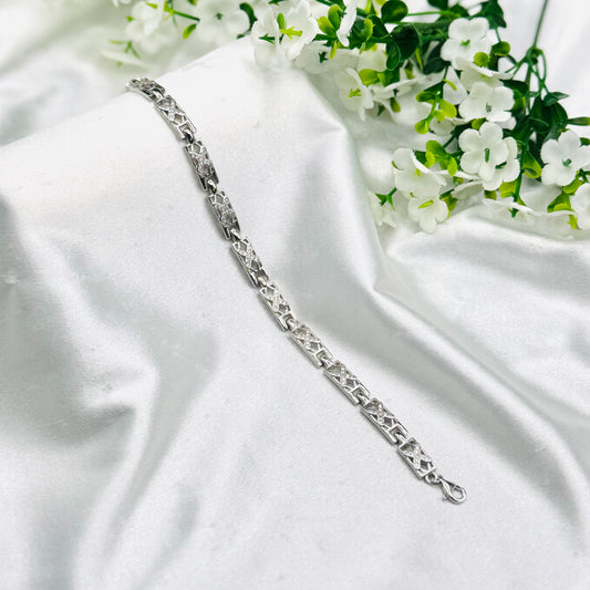 Herrenarmband aus 925er Silber mit Steinen MBI32