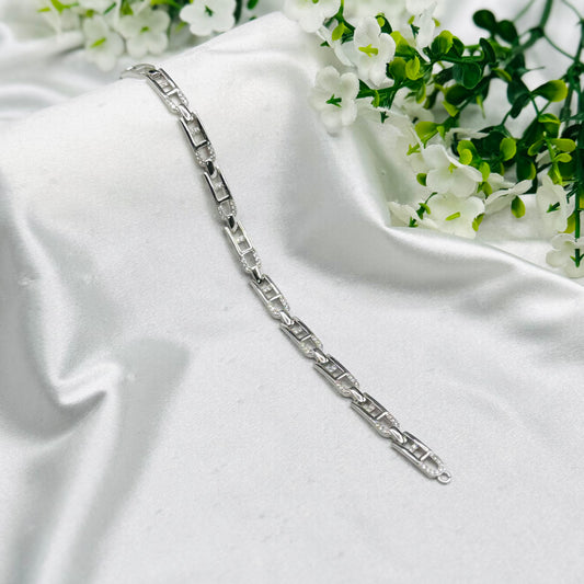 Herrenarmband aus 925er Silber mit Steinen MBI31