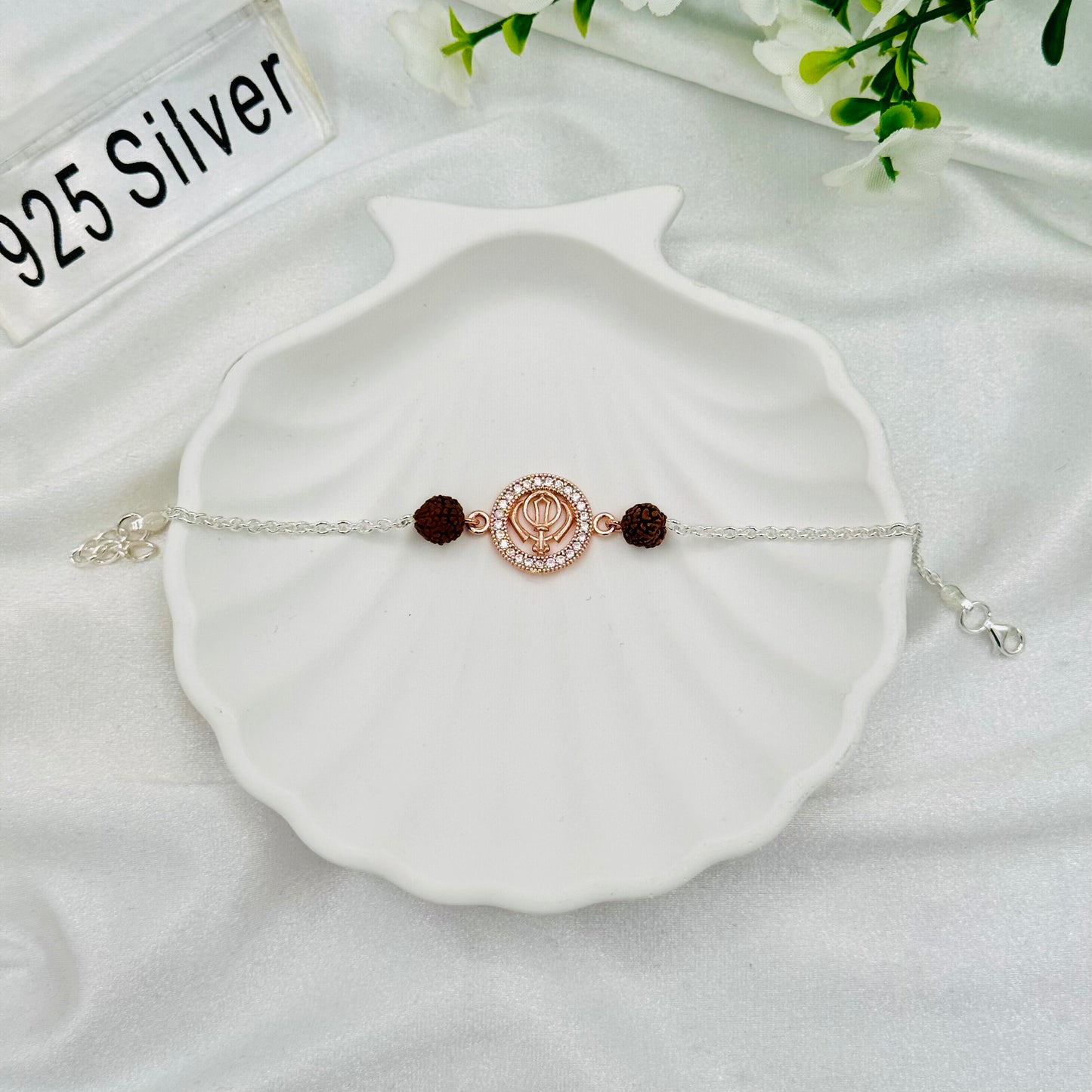 Khanda Sahib 925 Silver Rakhi MRI33