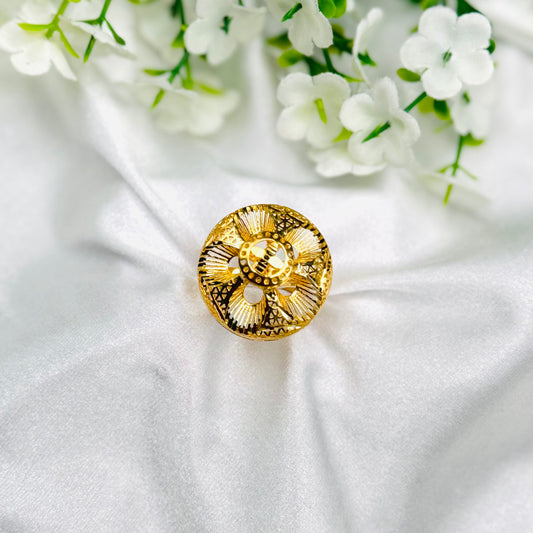 Women 925 Silver Ring with 22k Gold Plating WGR02