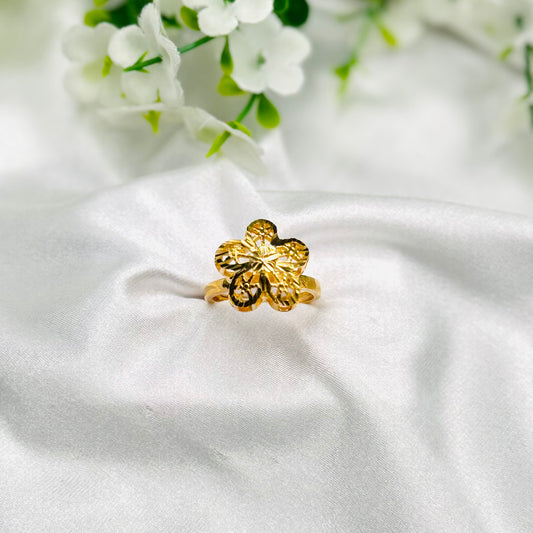 Women 925 Silver Ring with 22k Gold Plating WGR10