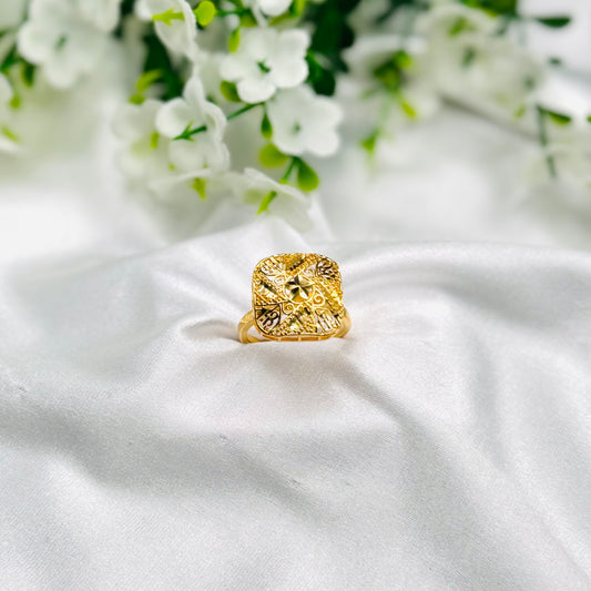 Women 925 Silver Ring with 22k Gold Plating WGR11