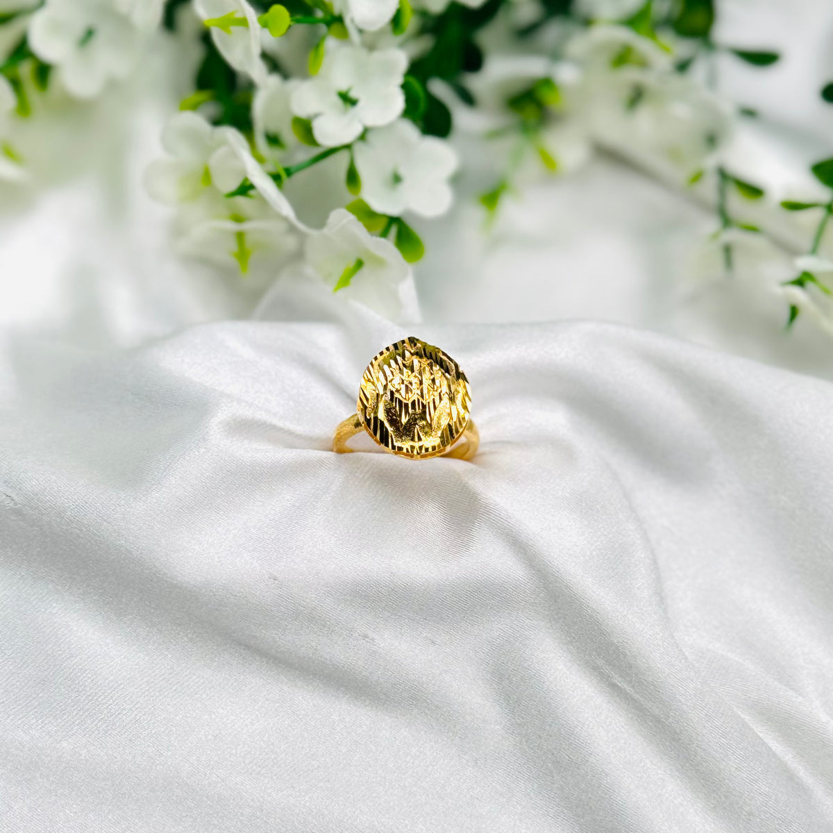 Women 925 Silver Ring with 22k Gold Plating WGR12