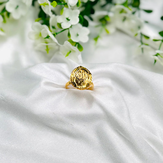 Women 925 Silver Ring with 22k Gold Plating WGR12