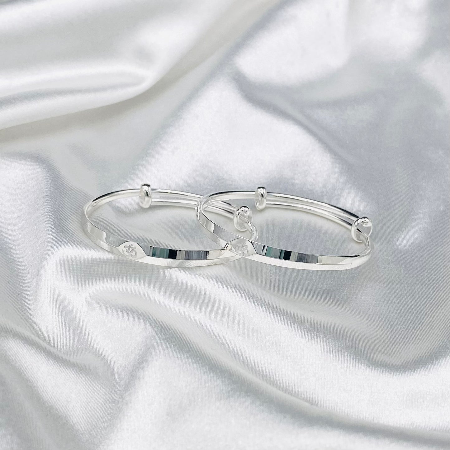Baby Pure Silver Adjustable OM Bracelet BKP02