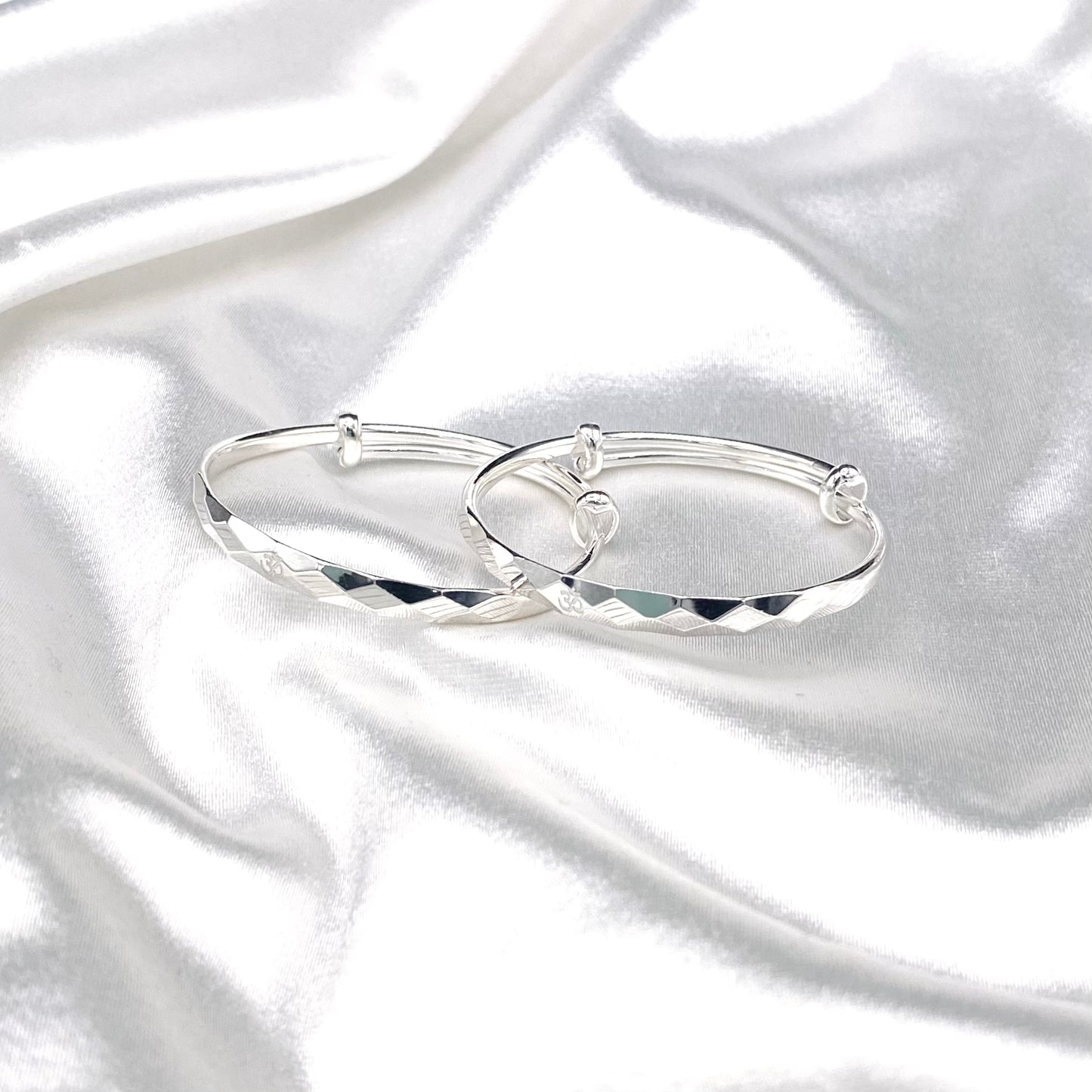 Baby Pure Silver Adjustable OM Bracelet BKP05