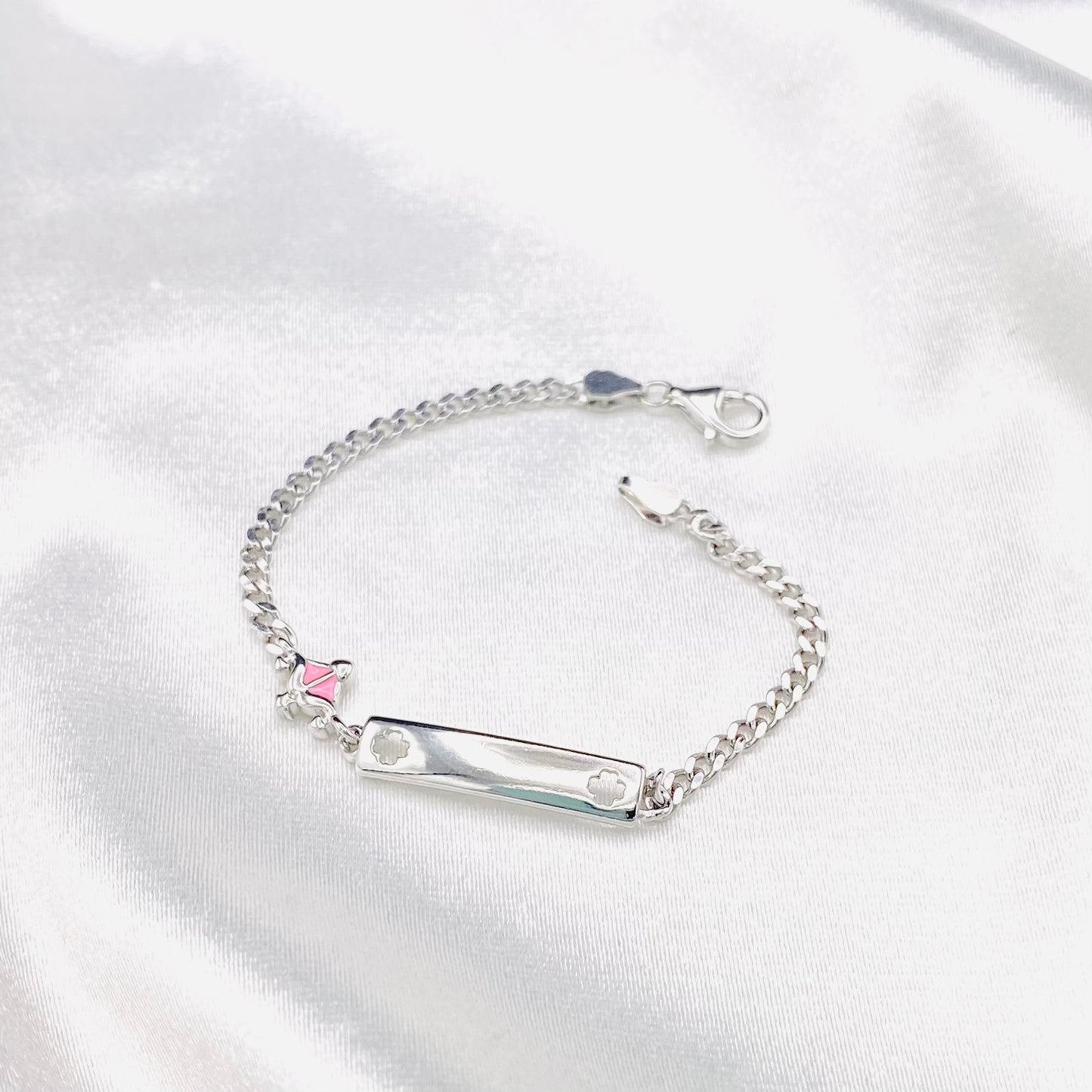 Baby 925 Silver Chain Bracelet For Girls BBS03