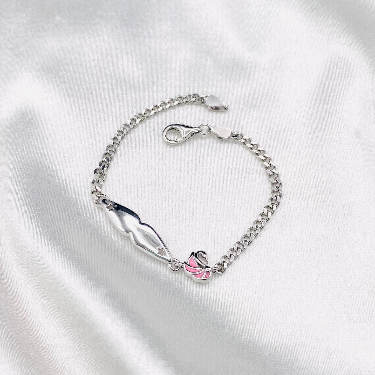 Baby Girl 925 Silver Chain Bracelet BBS04