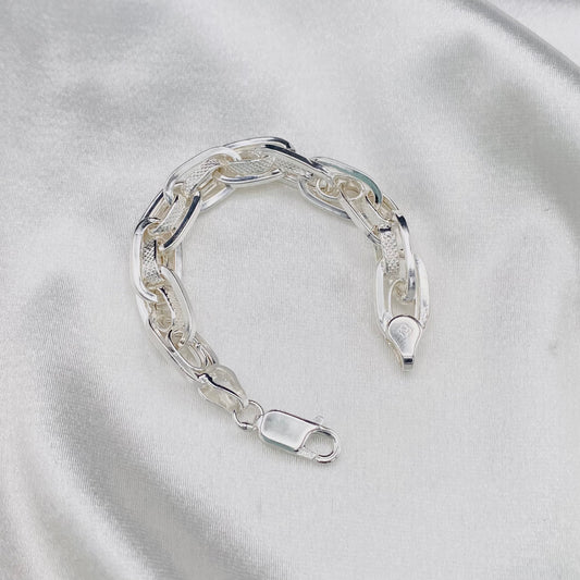 Baby Pure Silver Chain Bracelet for Boys BBS10