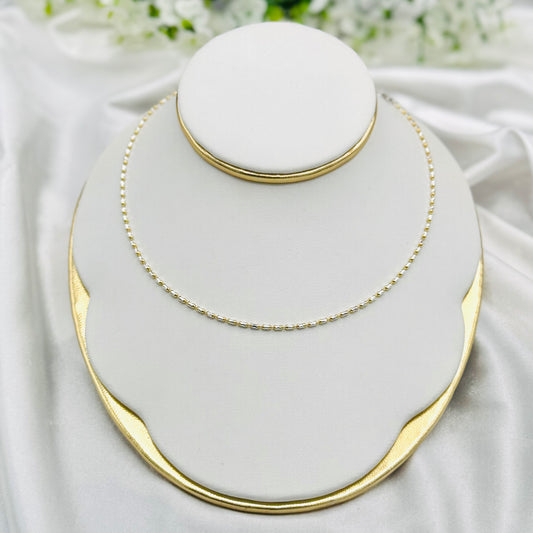 Damen Rundschlangenkette Silber (vergoldet) WCG03