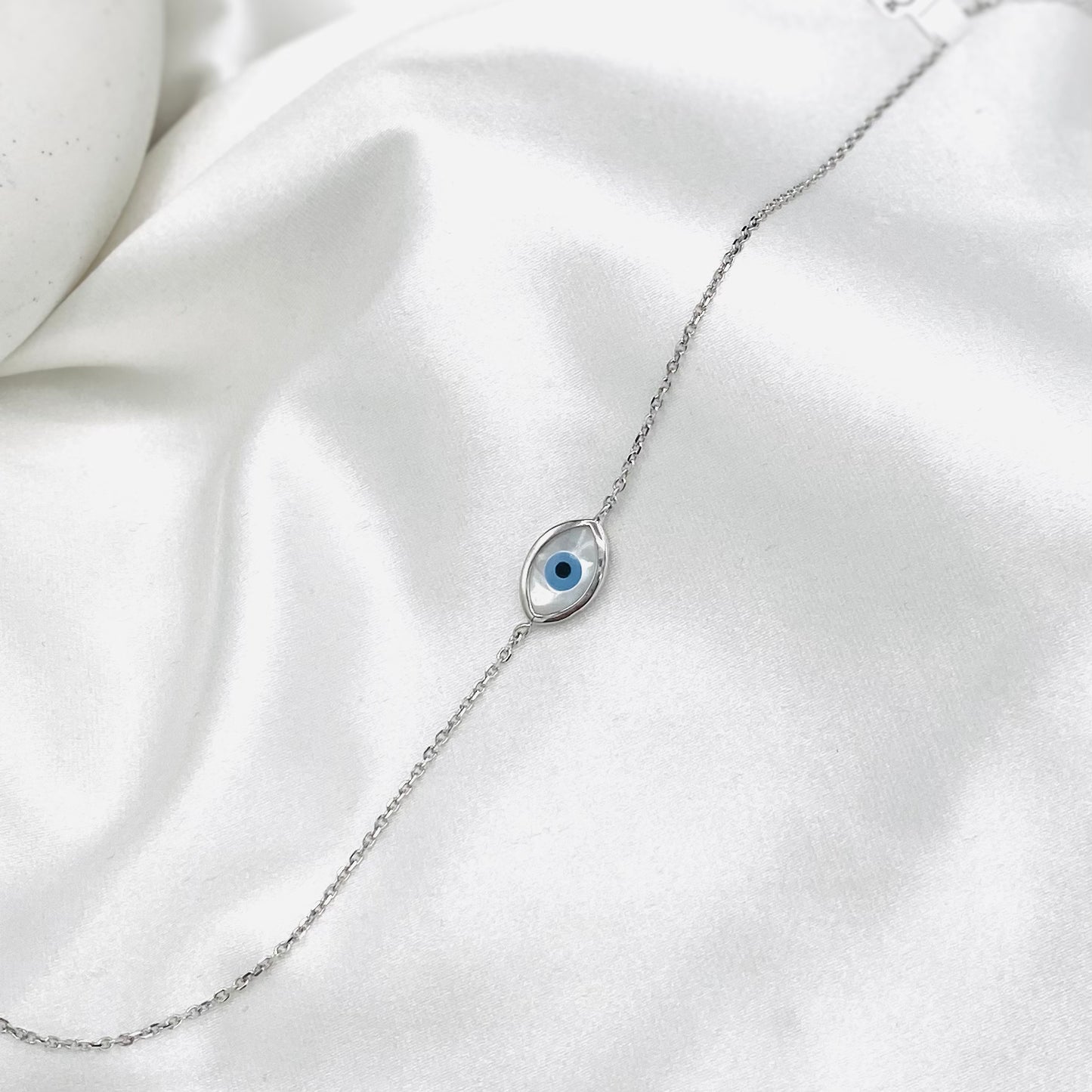 Women Evileye 925 Sterling Silver Anklet WAI01 (SINGLE)