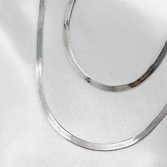 Women Snake Chain 925 Sterling Silver Anklet WAS01