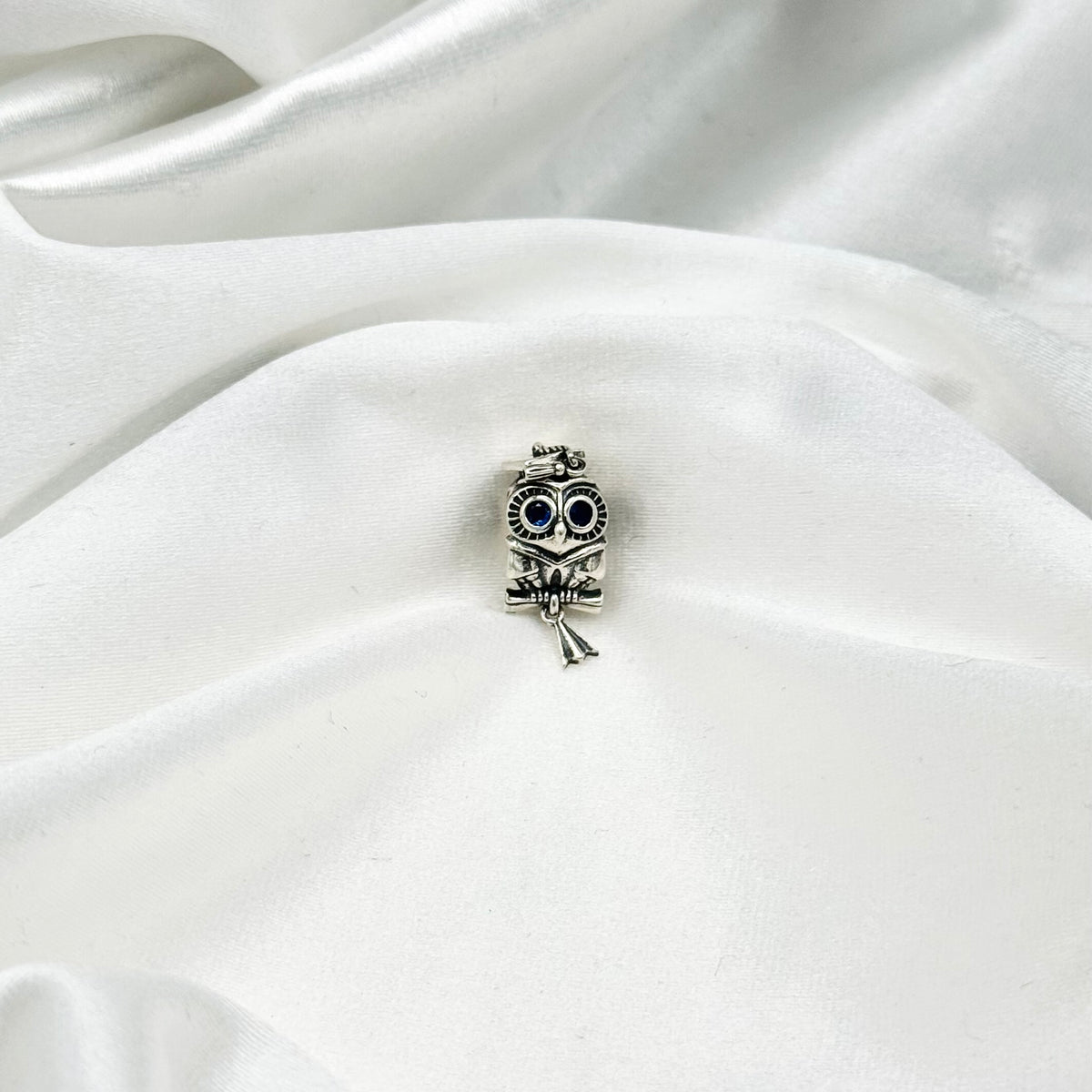 Pandora Wise Owl Graduation Sterling Silver Dangle Cz Charm PDC149