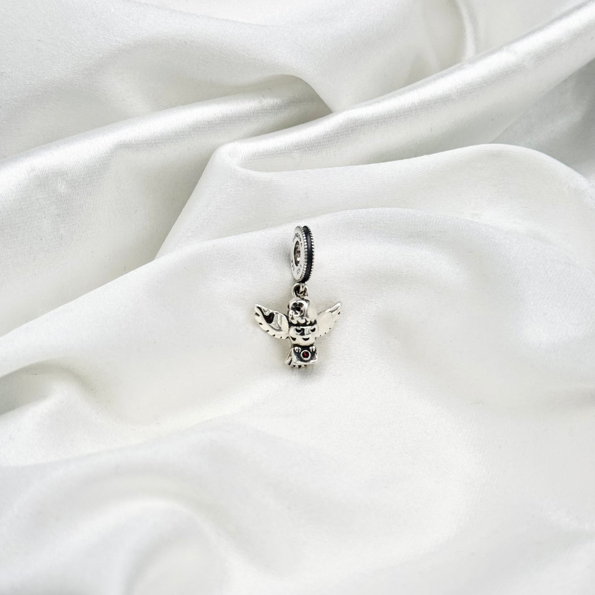 Pandora Harry Potter Hedwig owl Sterling Silver Dangle Cz Charm PDC151
