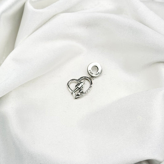 Pandora My Dad My Hero Charm in Sterling Silver PDC176