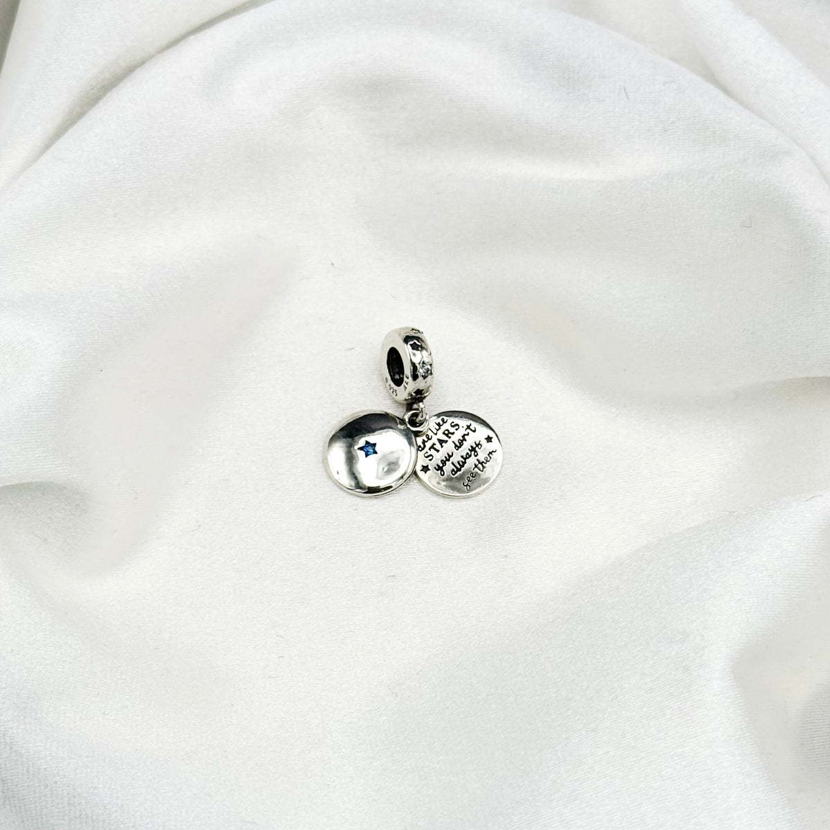 Pandora Family Love Double Dangle Charm in Sterling Silver PDC181