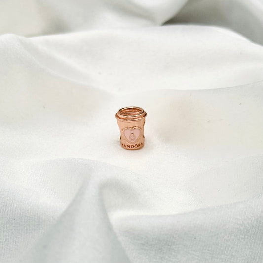 Pandora “Take A Break” Coffee Cup Charm in Sterling Silver PDC205