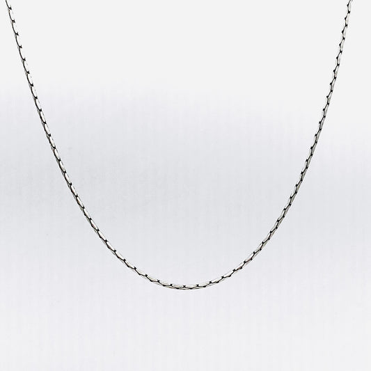 Unisex Cardano Oxidised 925 Silver Chain UCO05