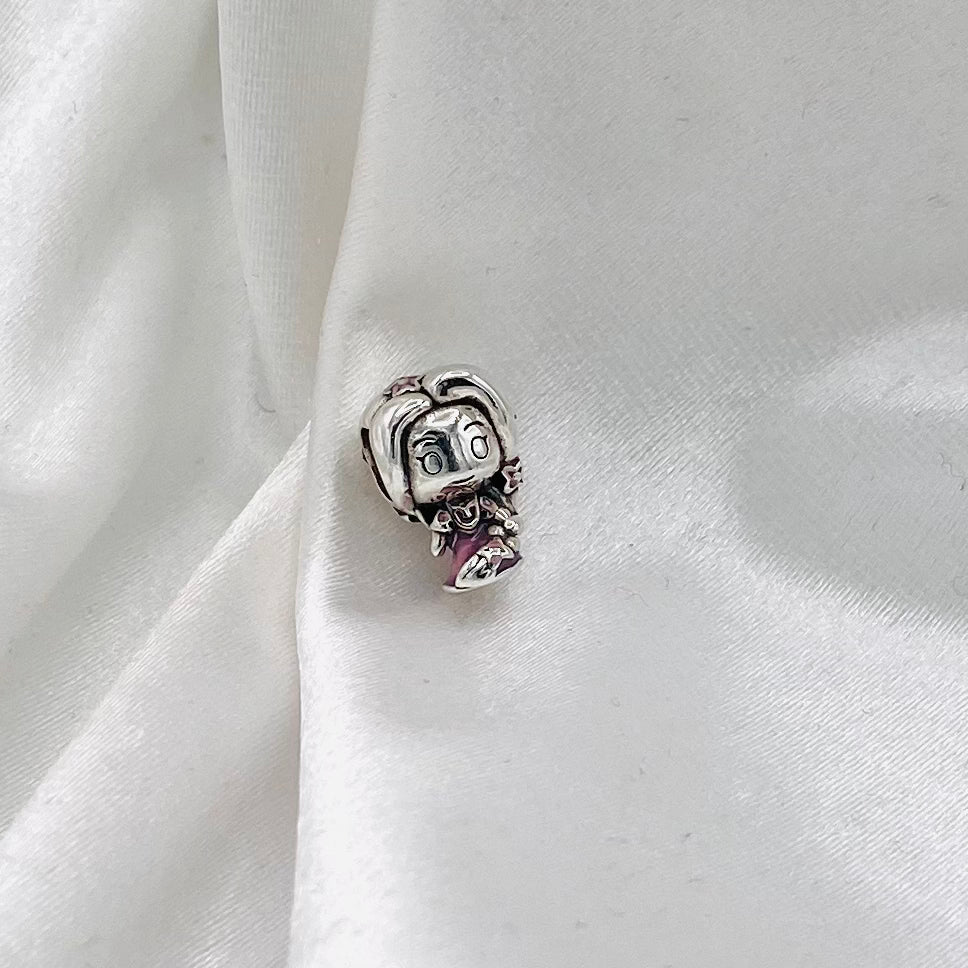 Pandora Disney Tangled Rapunzel 925 Sterling Silver Charm PDC126