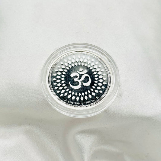 Ganesh Laxmi Ji Pure 999 Silver Coin 10 GMS (Coloured) SCO03