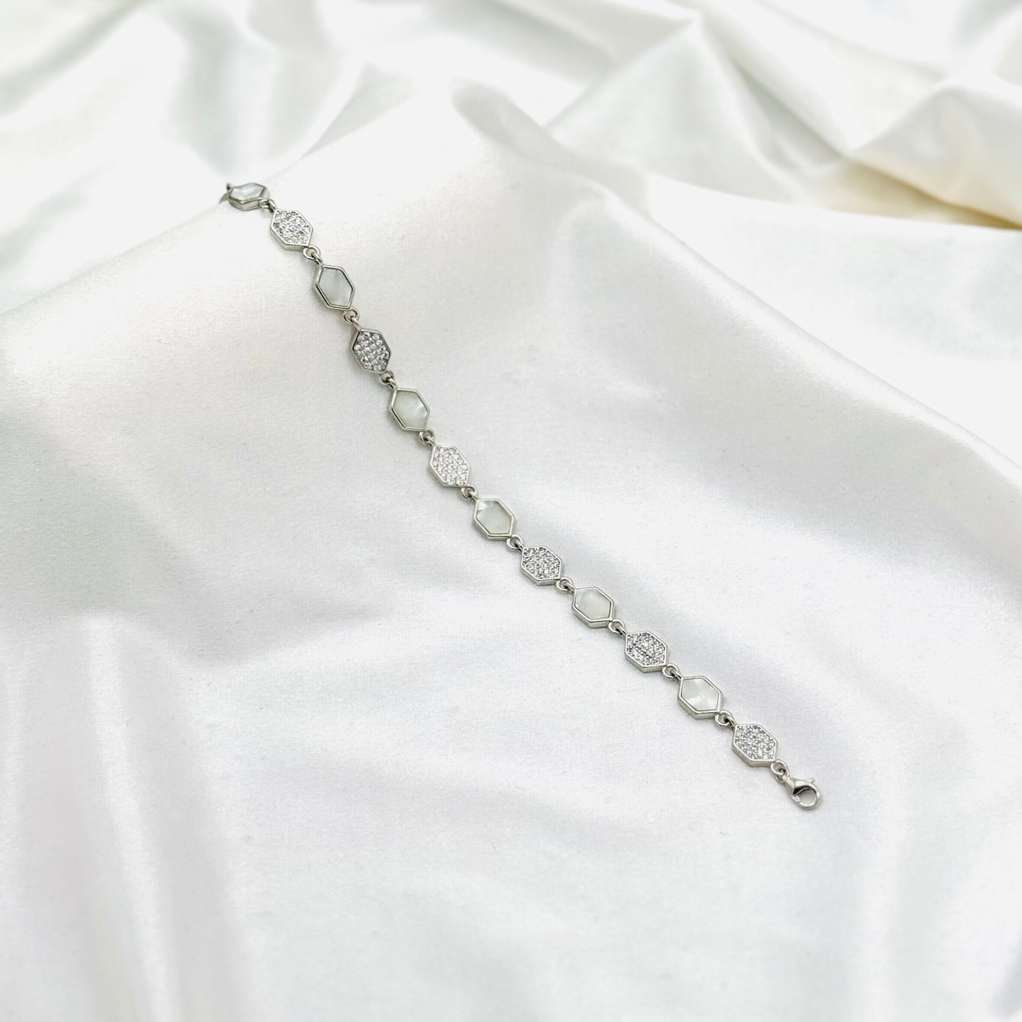 Silver Chain Bracelet For Women In Sterling Silver WBI20