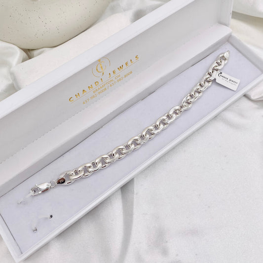 Mens Mariner Silver Bracelet MBP46