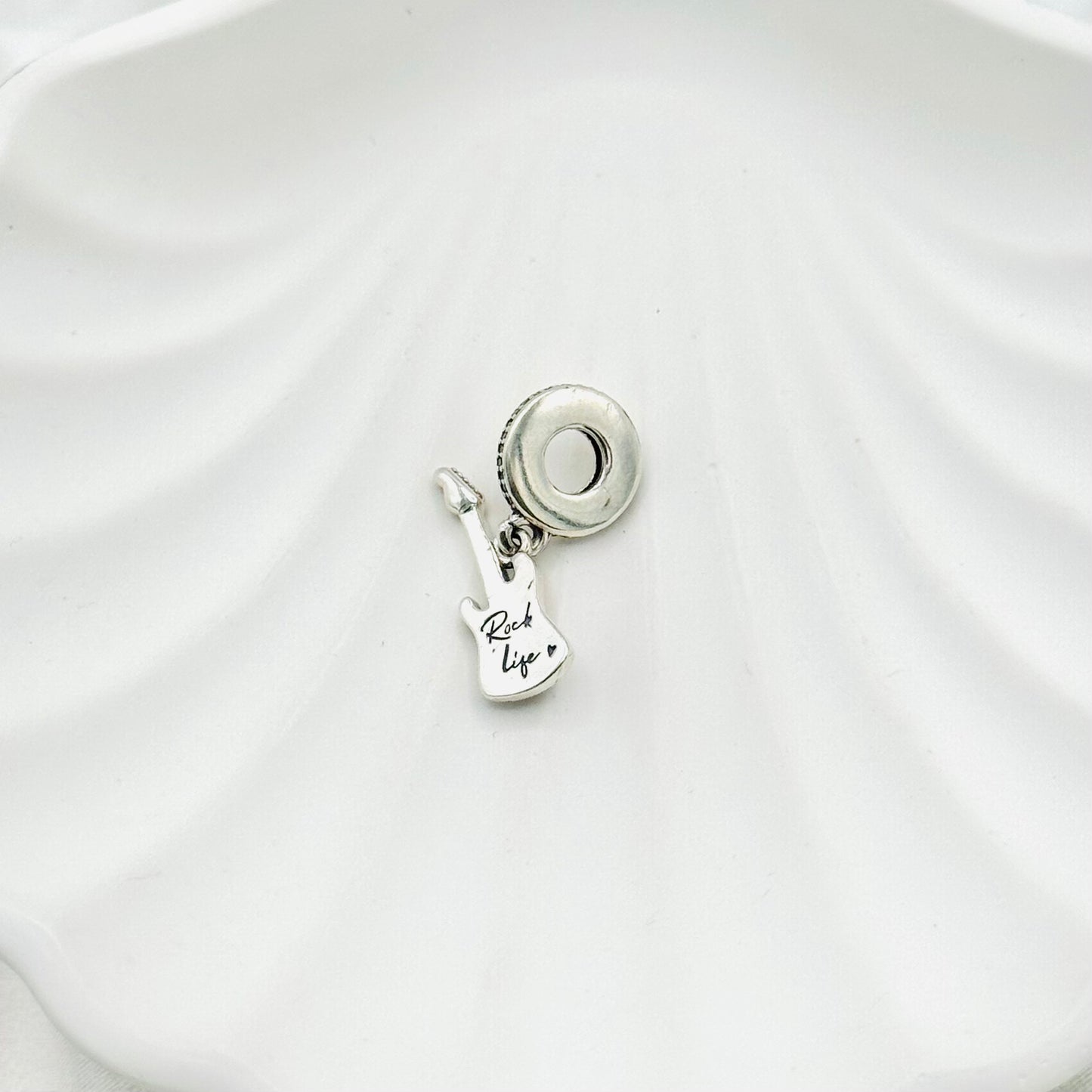 Guitar Pandora Charm 925 Sterling Silver PDC07