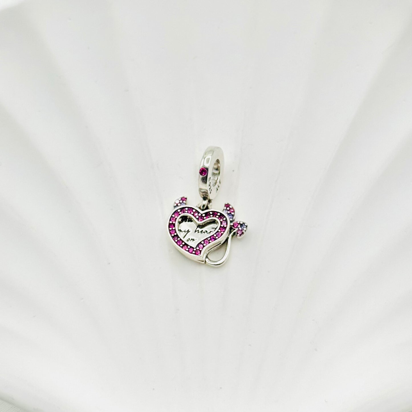 Devils Heart Pandora 925 Sterling Silver Charm PDC21